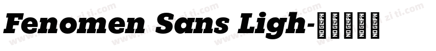 Fenomen Sans Ligh字体转换